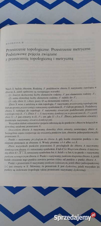 Podstawy topologii ogólnej w zadaniach matematyka, statystyka Książki naukowe i popularnonaukowe Książki naukowe i popularnonaukowe