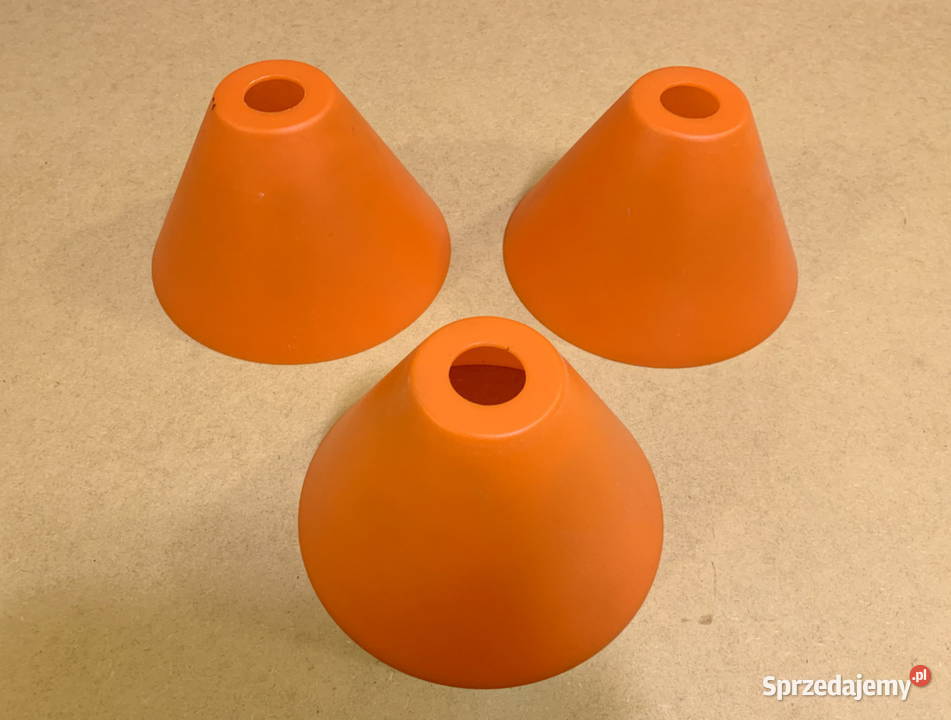 Plastikowe pomarańczowe klosze do lampyżyrandola Stalowa Wola