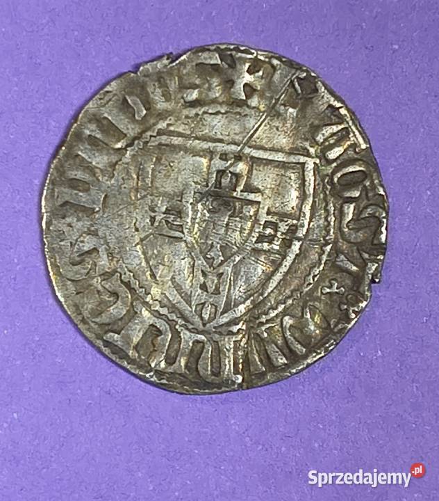 Szeląg Zakonu Krzyżackiego XIV wiek Rzeszów