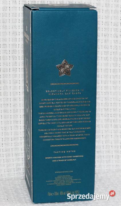 Opakowanie etui pudełko na butelkę whisky CHIVAS Gliwice