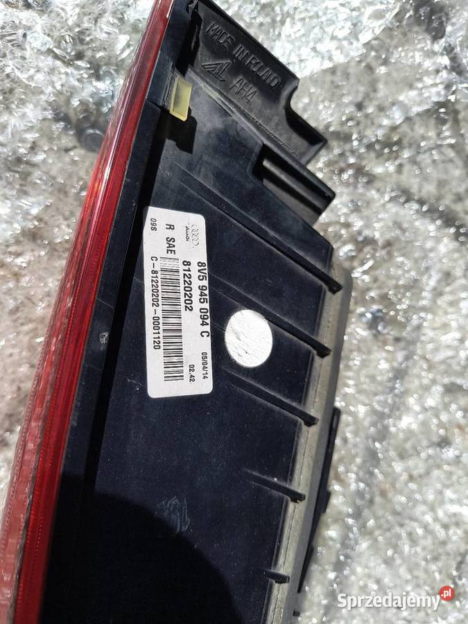 Lampa prawa tył A3 8V sedan USA w klapę osobowe podkarpackie Ropczyce