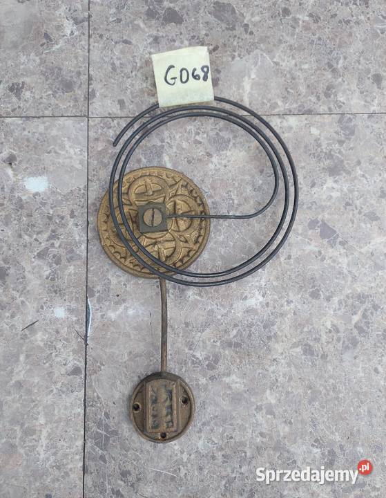 G068 Gong spiralny starego zegara ściennego Tczew