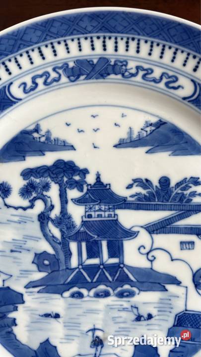 Talerz chiński z miasta Jingdezhen Gdańsk