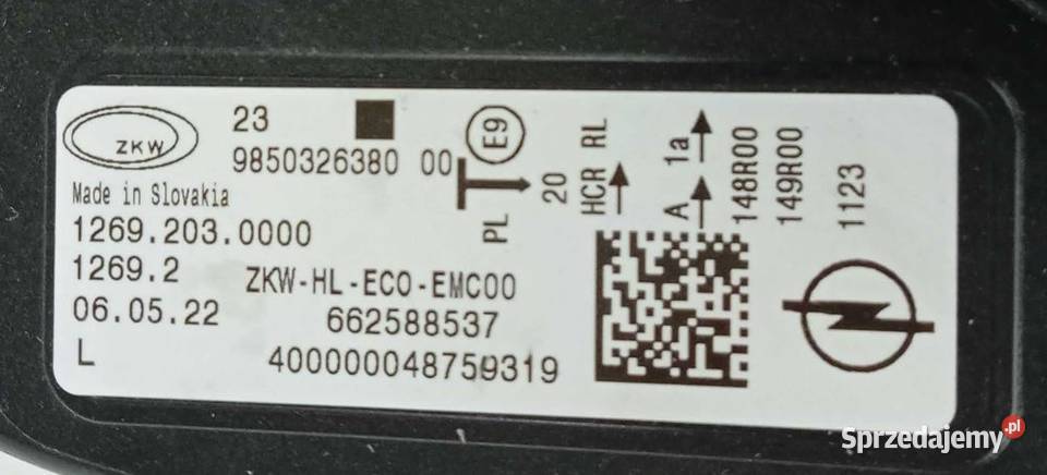 Opel Astra VI L Full Led reflektor lampa lewy Przeźmierowo