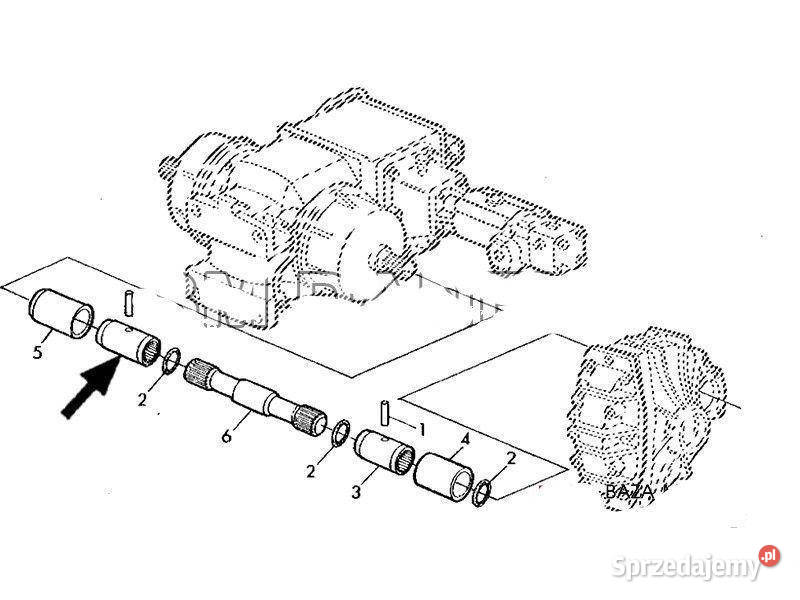 TULEJKA PÓŁOSI SIECZKARNIA JOHN DEERE 7000 SER Jastrzębniki