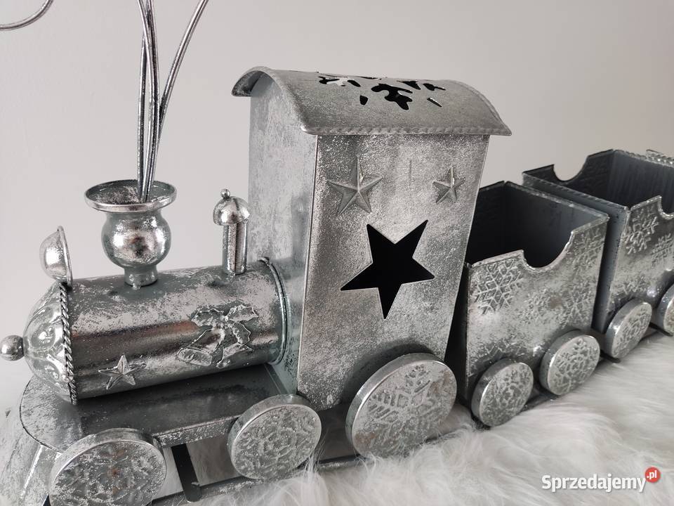 Pociag metalowy świateczny podkarpackie Straszęcin