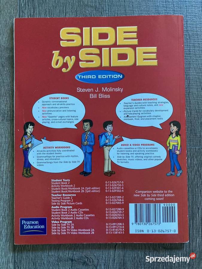 Komplet książek Side by Side angielski english podręczniki i ćwiczenia Nisko
