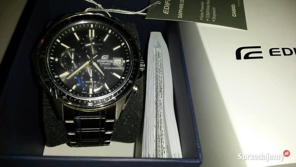 Zegarek męski solarny Casio Edifice chronograf śląskie sprzedam