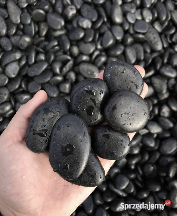 CZARNY OTOCZAK POLEROWANY Kamień do Ogrody