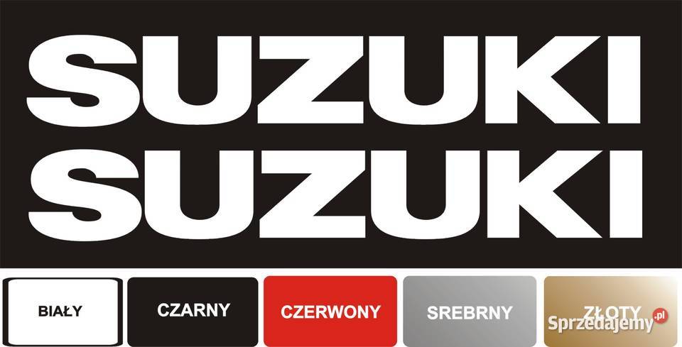 2 naklejki SUZUKI 30x5 do wybory kolory małopolskie