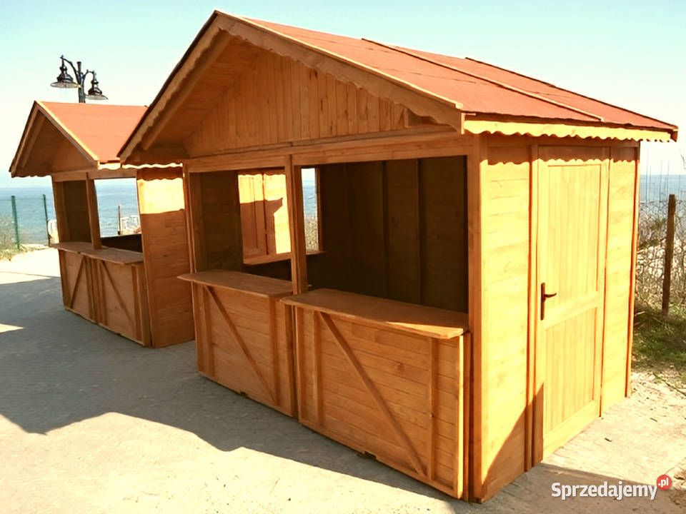 DOMEK HANDLOWY 3 DREWNIANY KIOSK SKLEPIK Parzymiechy