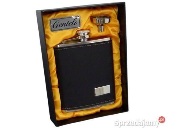 Piersiówka Stal Nierdzewna 7 OZ ok 210ml Obszyta