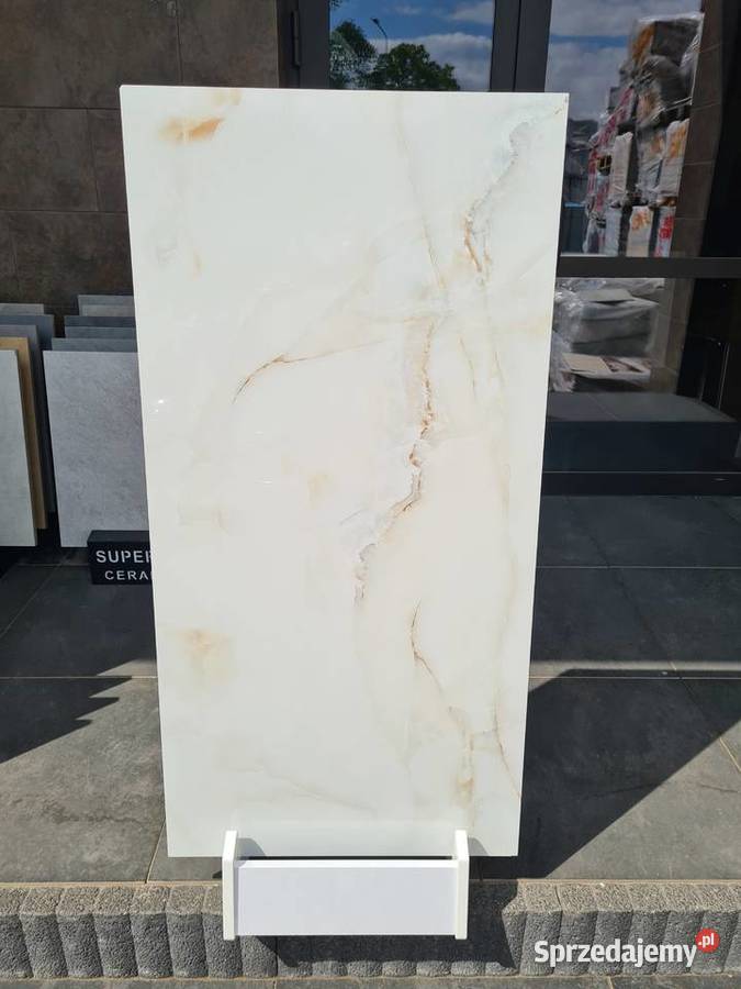 PŁYTKA gres ONYX BLANCO LOGAN SNOW POLER 60X120 Opoczno