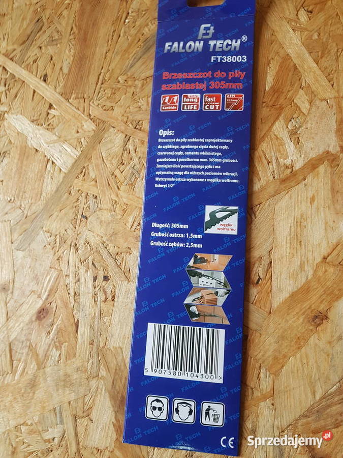 Brzeszczot do piły szablastej lisi ogon 305 mm Elektryczne Głogowa