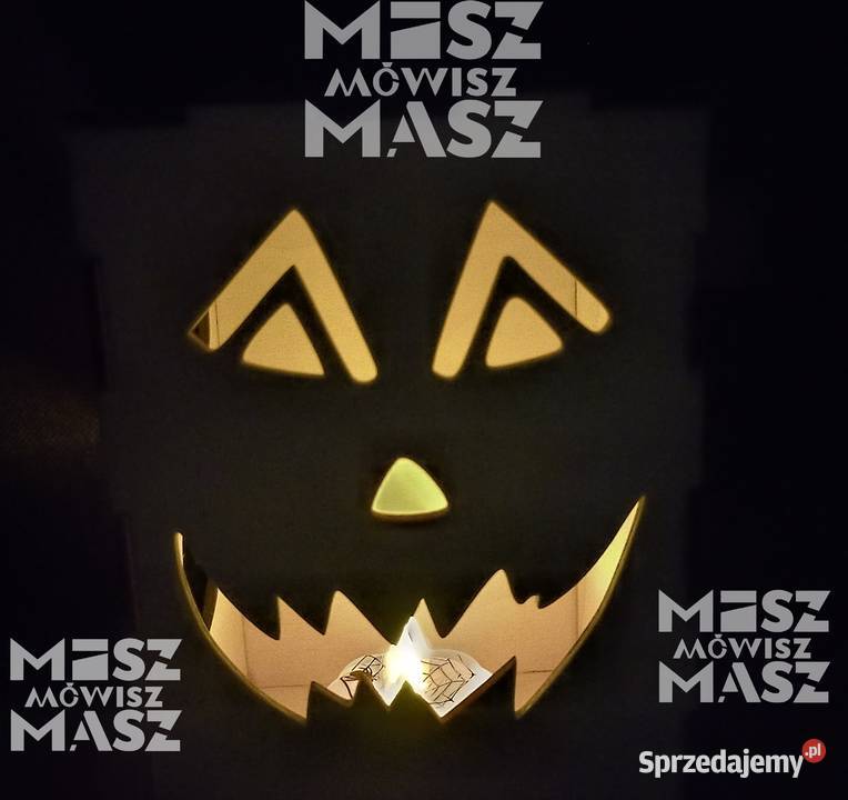 Lampion HALLOWEEN led dekoracje latarnia Rękodzieło Racot