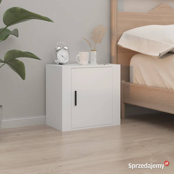 Wisząca szafka nocna biały 50x30x47 WM816864 Warszawa