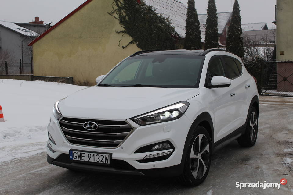 Hyundai Tucson 2016r 20 CRDI 4X4 Najbogatsza światła przeciwmgielne Rumia