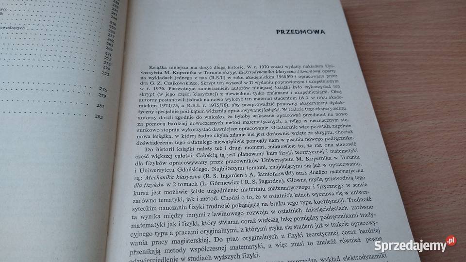 lektrodynamika klasyczna Roman Stanisław Książki naukowe i popularnonaukowe Gdańsk