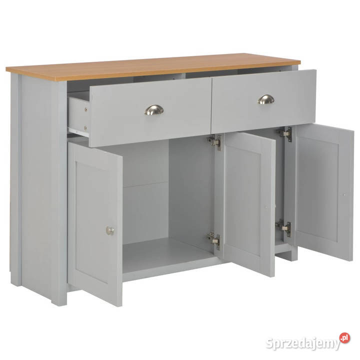 Szafka szara 112 x 35 x 81 WM283743 Warszawa