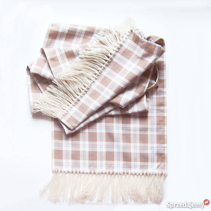 Szalik w kratkędługi i szeroki szalik Katowice