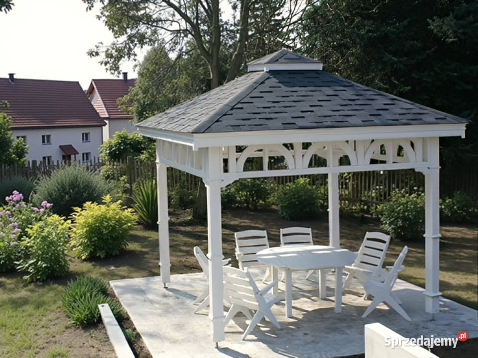 ALTANA 6 DREWNIANA KWADRATOWA 3x3 OGRODOWA Altany i wiaty Altany i wiaty Parzymiechy