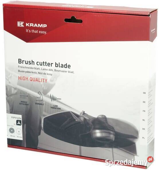 Nóż do kosy 3 zęby mulczujący L300 254 4 mm