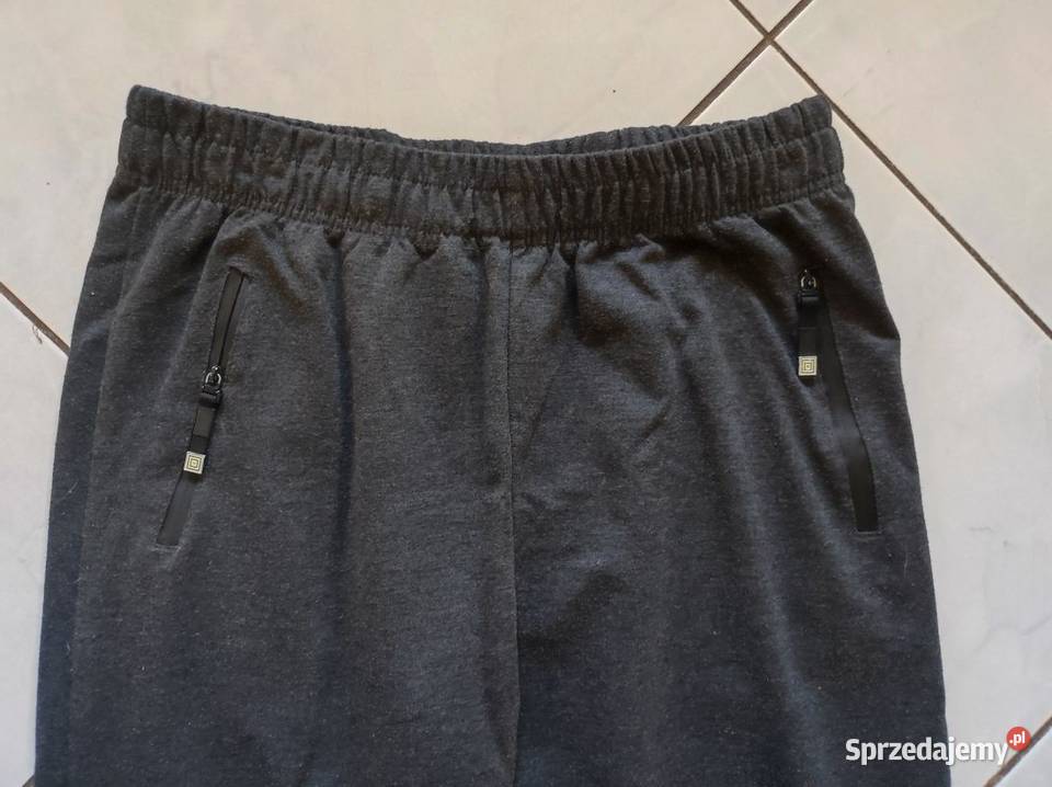 spodnie dresowe bawełniane proste nogawki Rozmiar XL