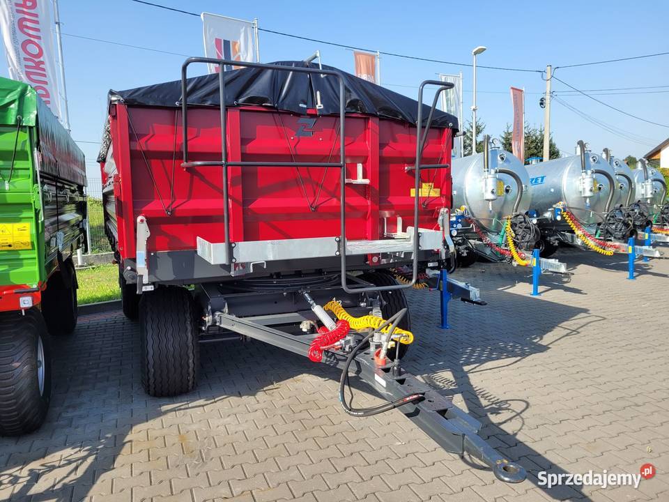 Przyczepa rolnicza D737BA8 ładowność 8 t ZASŁAW nieuszkodzony Posądza