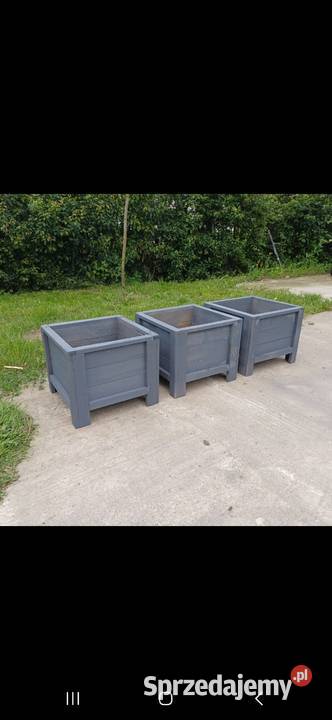 Doniczki drewniane impregnowane Donice Płońsk sprzedam