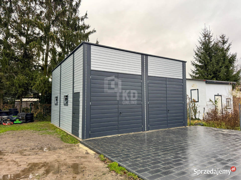 Hala blaszana Magazyn 7x8m 2x Brama 4x Okno warmińsko-mazurskie Lidzbark Warmiński