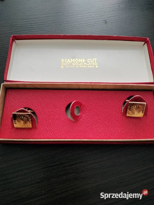 Spinki do mankietów Angielski styl Diamont cut Choszczno
