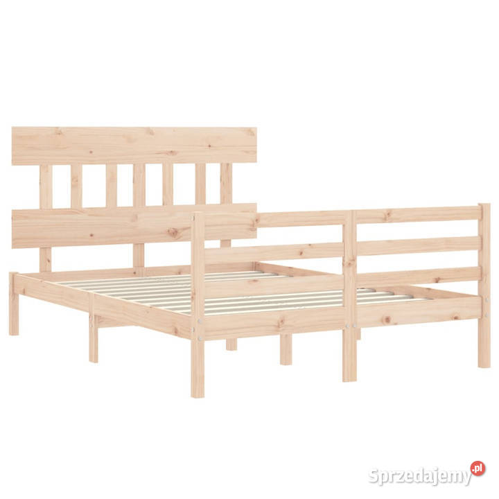 Rama łóżka z wezgłowiem lite drewno 120x200 Warszawa