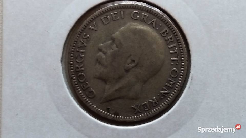 Moneta 1 szyling 1928 r Jerzy V srebro Numizmatyka Numizmatyka Mosina