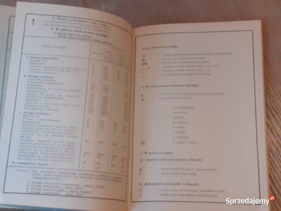 PKP 1971 Służbowy Rozkład Jazdy Pociągów Chorzów sprzedam