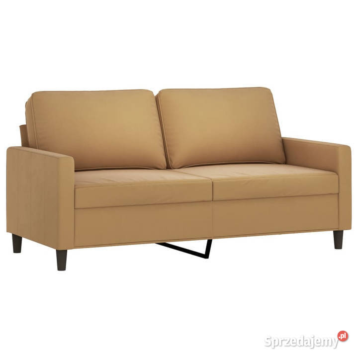 Sofa 2osobowa brązowa 140 tapicerowana aksamitem Warszawa
