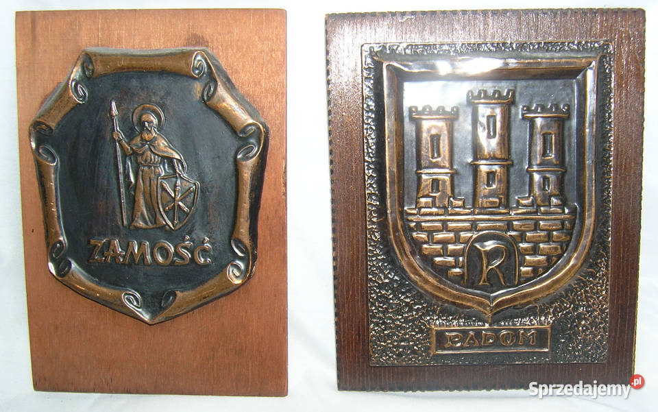 plakietki z miastami vintage Zamość DadomAgnD Antyki, Sztuka, Kolekcje dolnośląskie Bartków