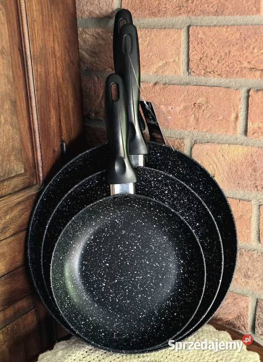 109 Patelnię aluminiowe z powłoką marmurkowa Zabrze