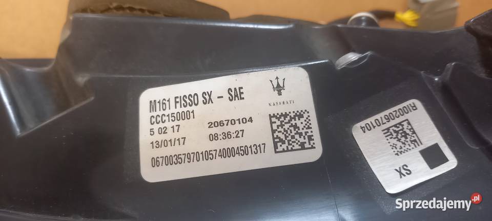 Lampa tylna Maserati Levante 2017 M161 osobowe Motoryzacja lubelskie