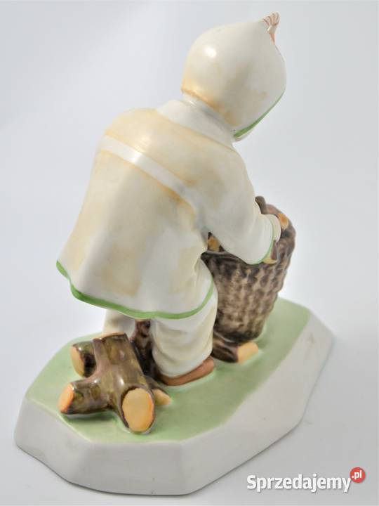 Dziecko z koszem drewna art deco Sinkó Zsolnay mazowieckie Warszawa