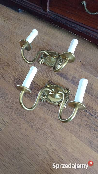 Stare mosiężne kinkiety Włocławek