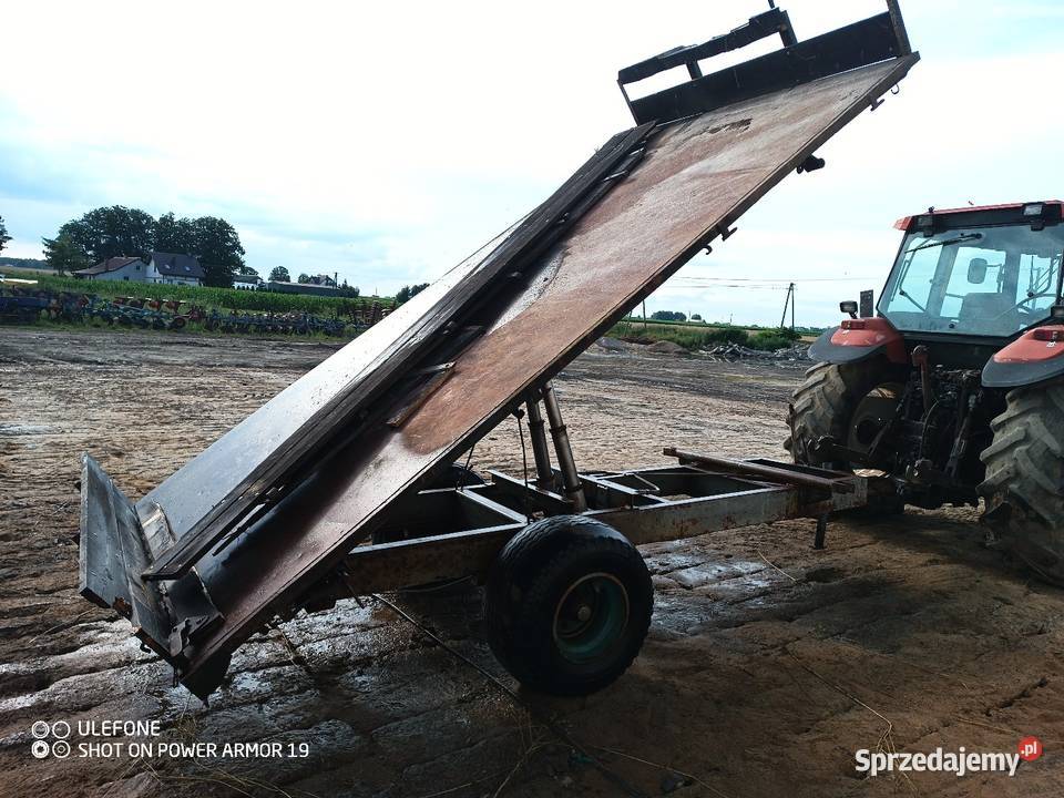 Przyczepa wywrotka 6t na 3 strony z hamulcem Rostkowo
