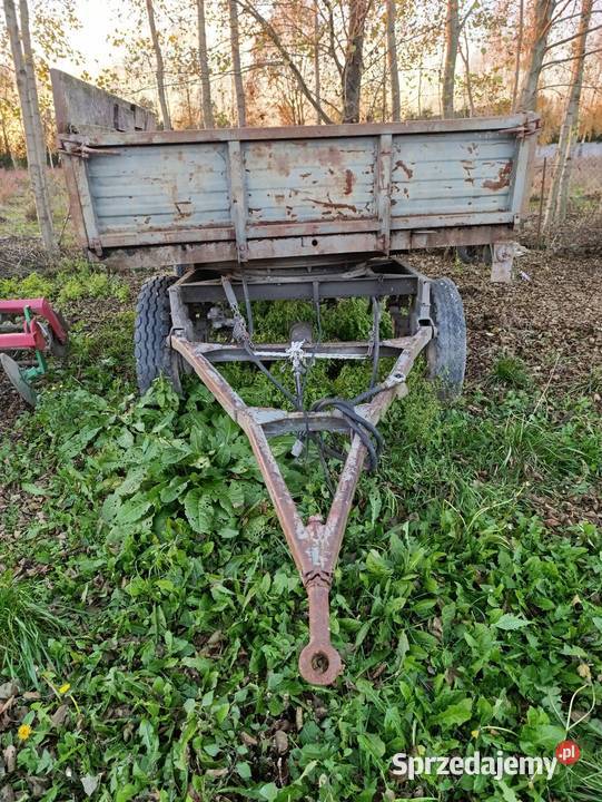Przyczepa D47 w całości na części łódzkie Szadek sprzedam