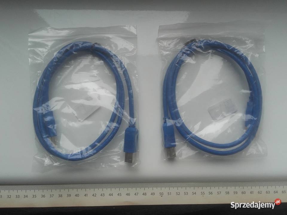 Kabel USB30 AB 100 kolor niebieski NOWY Bydgoszcz