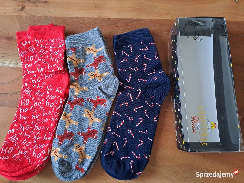 Skarpetki świąteczne w pudełku ho ho ho Warszawa