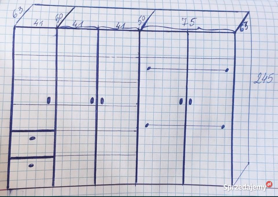 Szafa używania 245cm Lublin