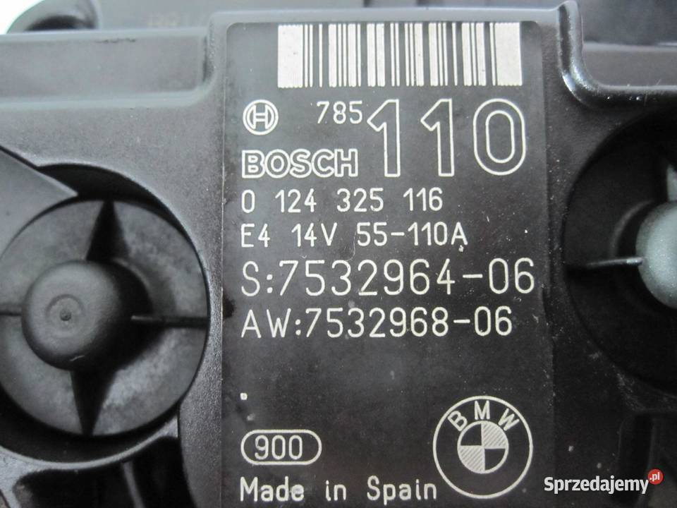 BMW 16 B N45B16 115 07r alternator 0124325116 świętokrzyskie sprzedam