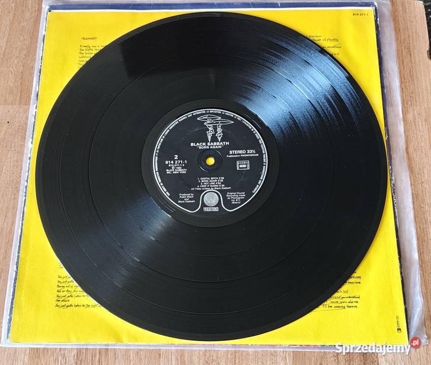 Black Sabbath Born Again 1983 Winyl LP Vertigo rock Ochojno