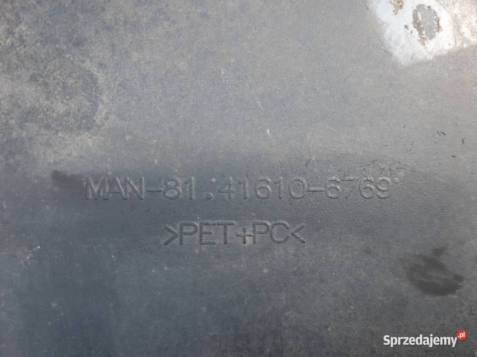 MAN TGS EURO 6 ZDERZAK ŚRODEK NAKŁADKA ATRAPA Atrapy Bieleń