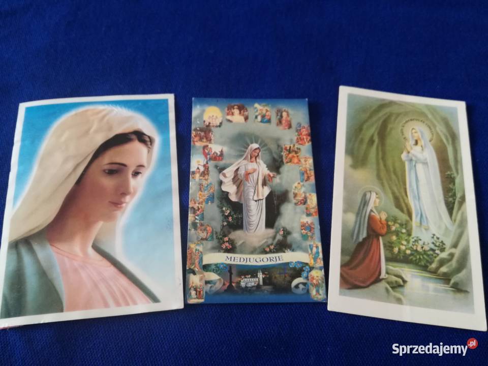 Matka Boskaobrazki święte papierowe zestaw 3 Pozostałe Łódź