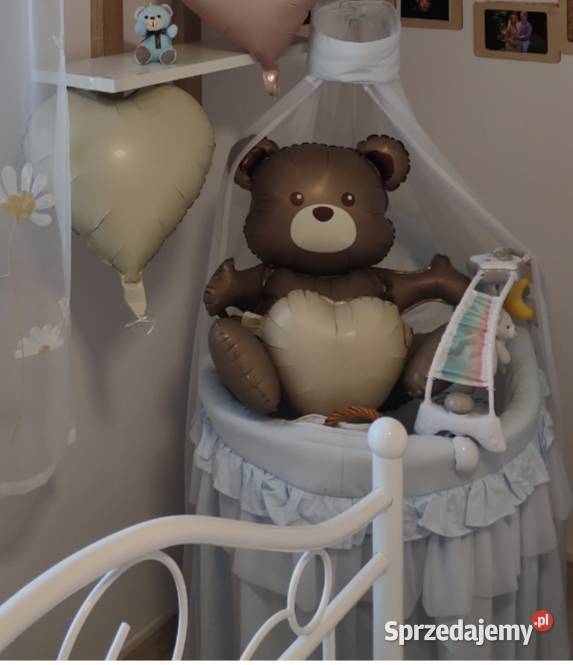 Sprzedam śliczną kołyskę niebieską chłopca kosz Poznań